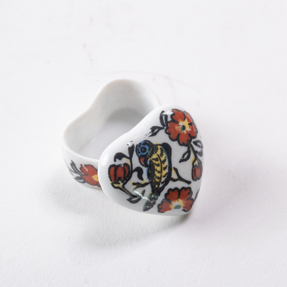 Blossom &amp; birds heart trinket box