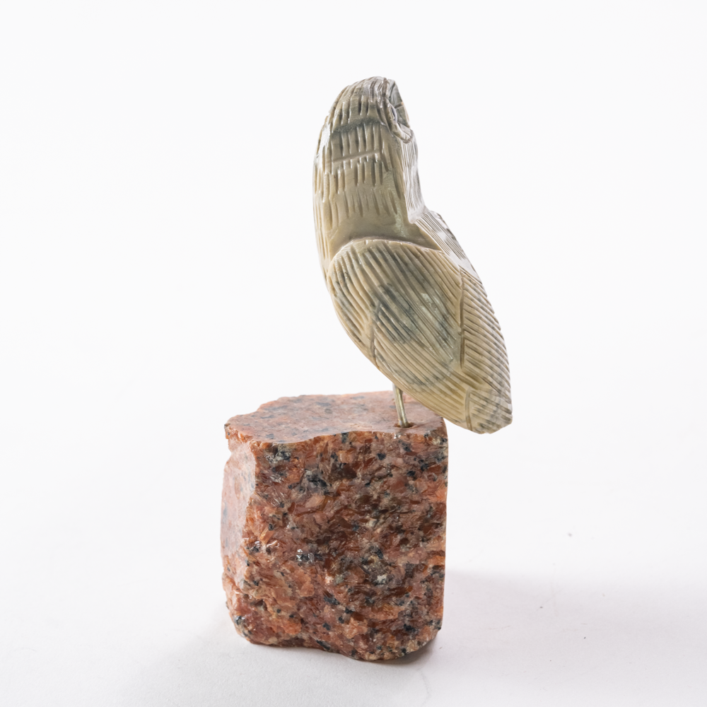 Carved parrot bird figure