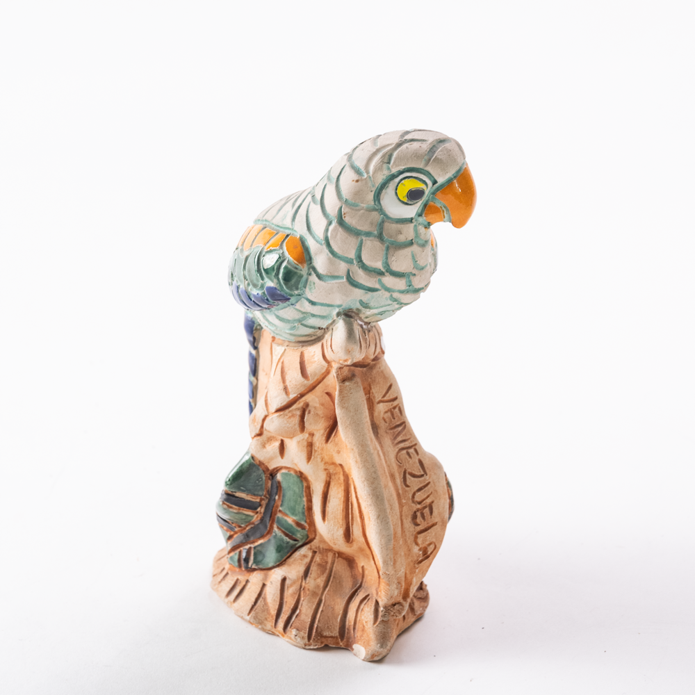 Clay Parrot Figure