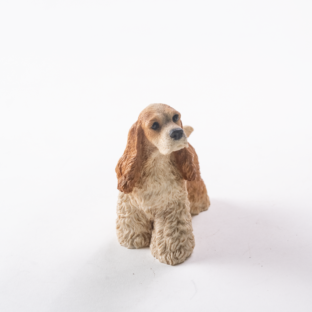 Cocker spaniel dog figurine