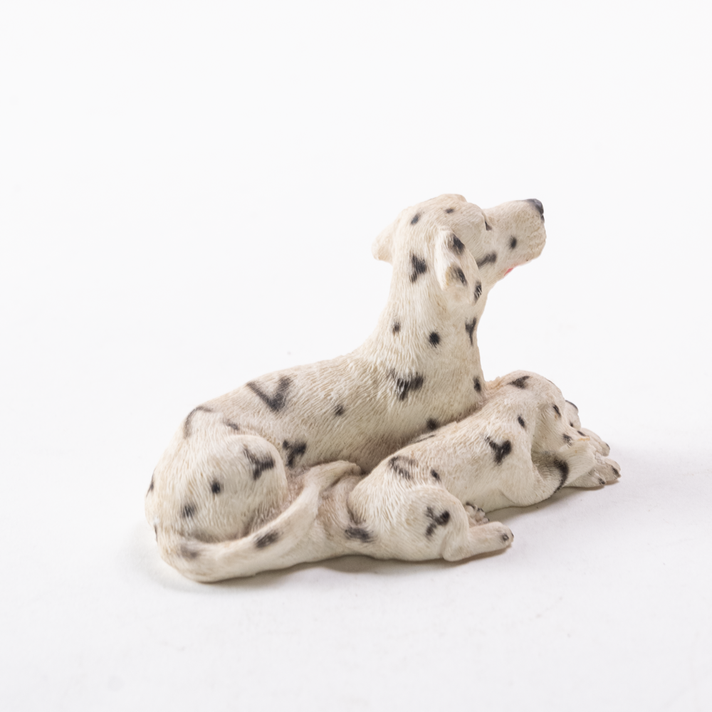 Dalmatian parent puppy dog ​​figurine