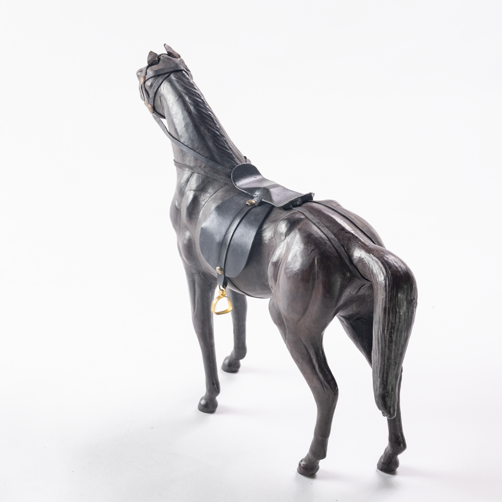 Leather horse figure