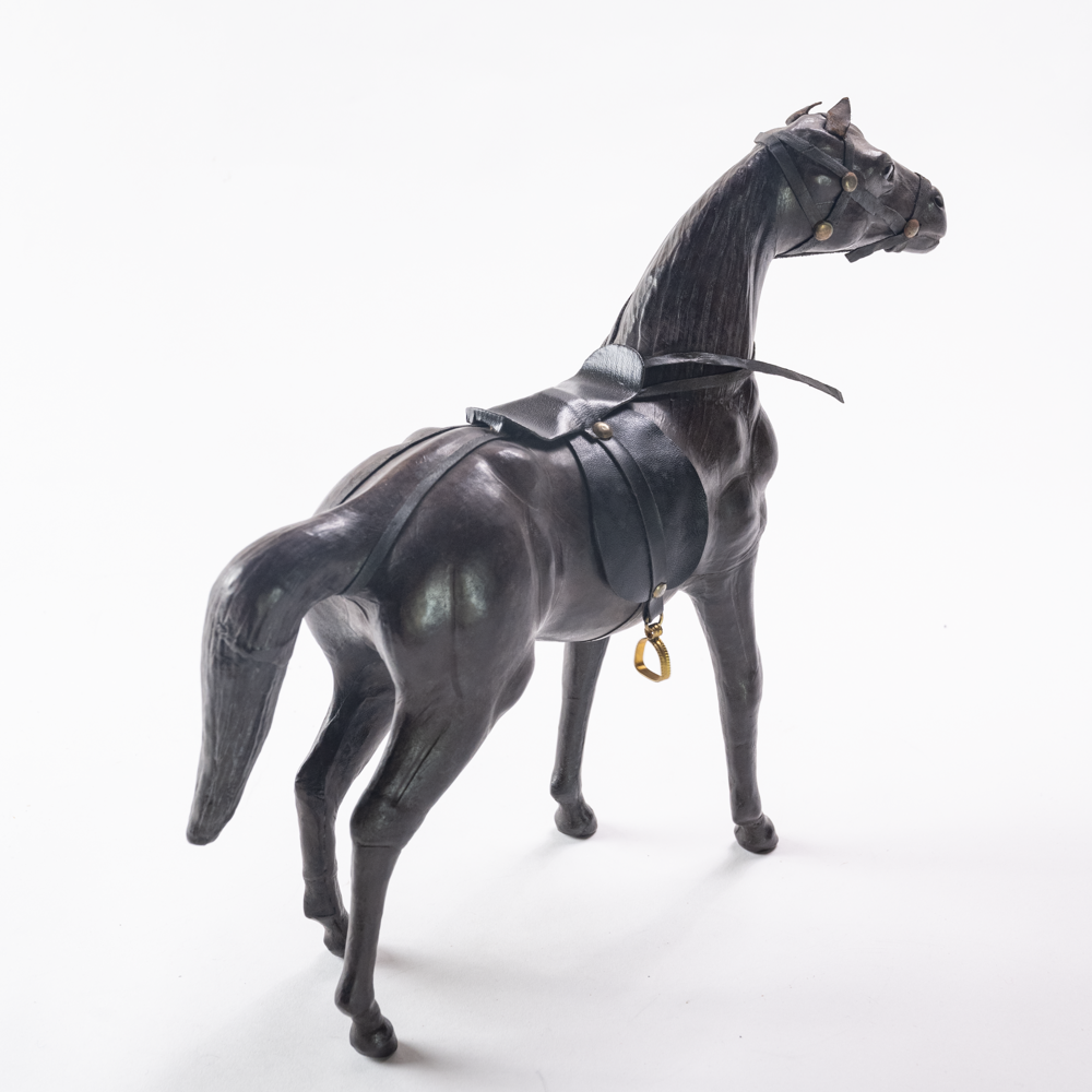 Leather horse figure