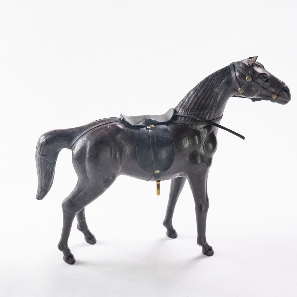 Leather horse figure
