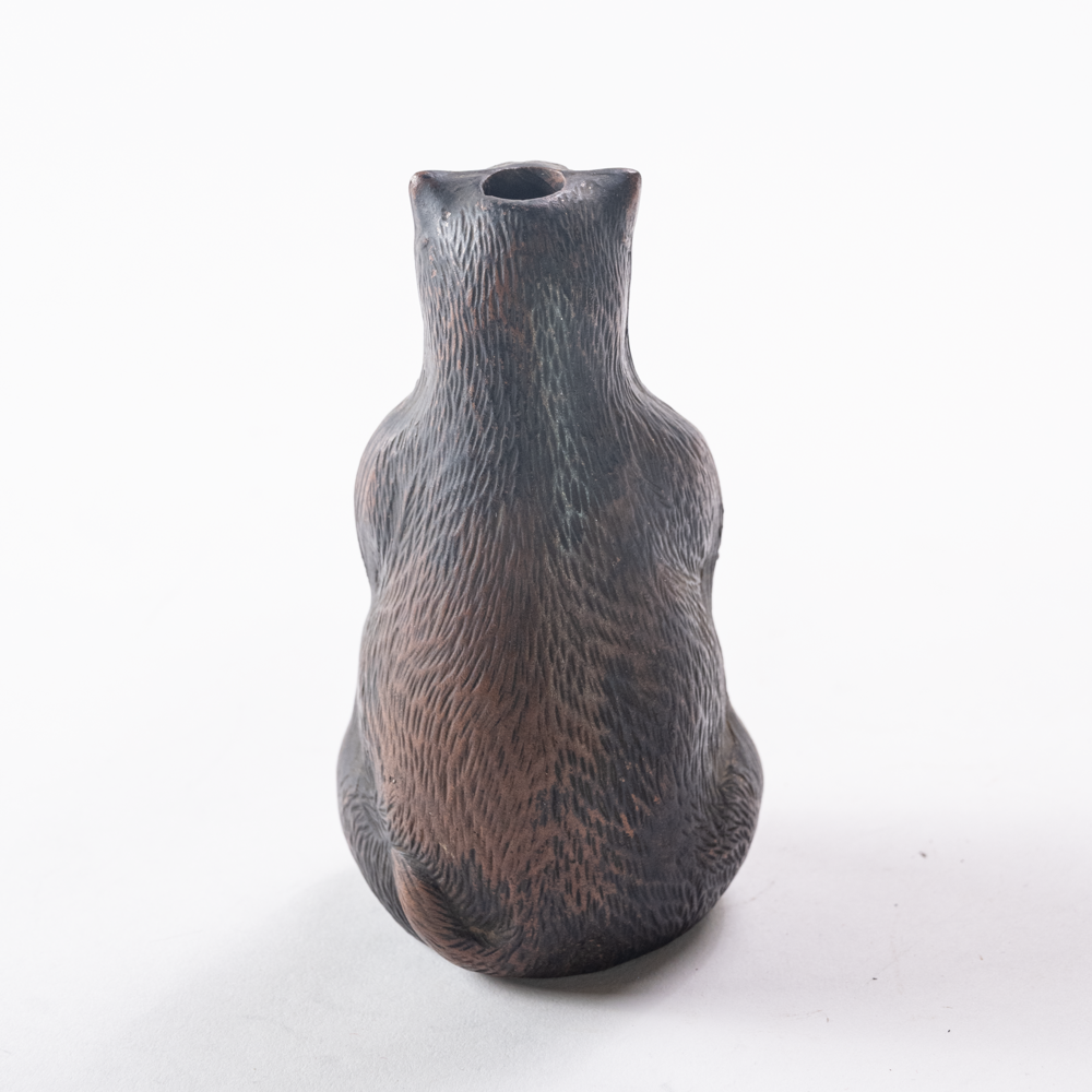Raccoon dog vase