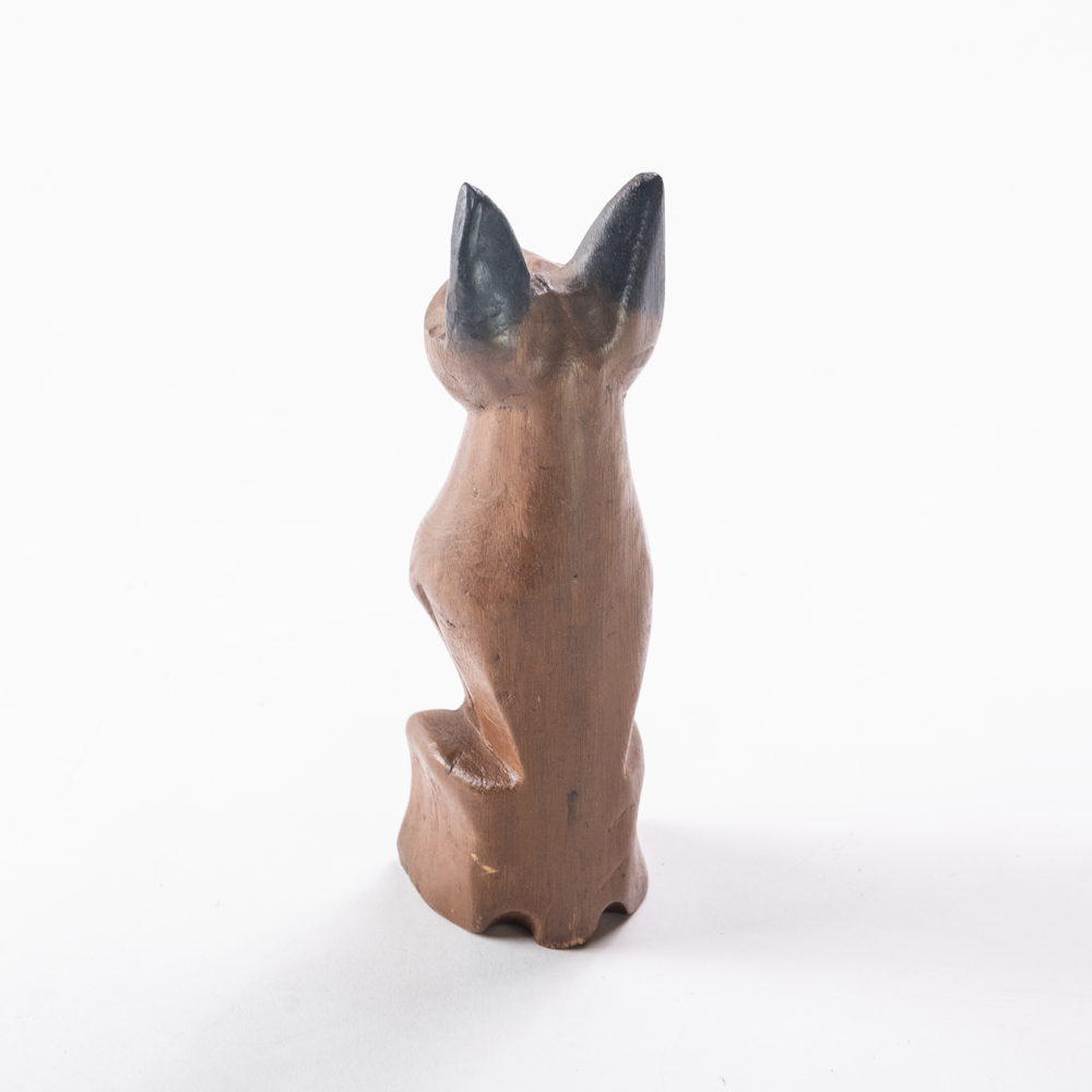 Wood Carved Cat